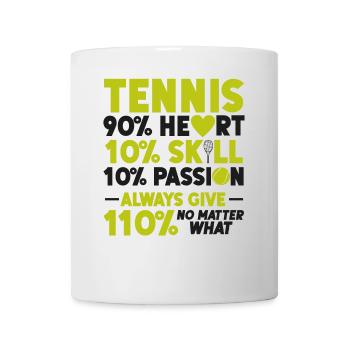 Drôle de joueur de tennis Raquette Tennis - Mug blanc - blanc - Devant