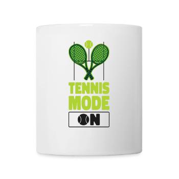 Drôle de joueur de tennis Raquette Tennis - Mug blanc - blanc - Devant