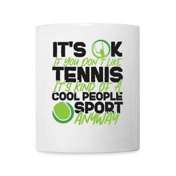 Funny Tennis Player Racket It's Ok - Tasse - Weiß - Vorne