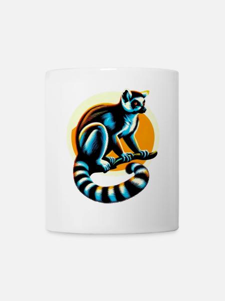 Lemur - Tasse - Weiß