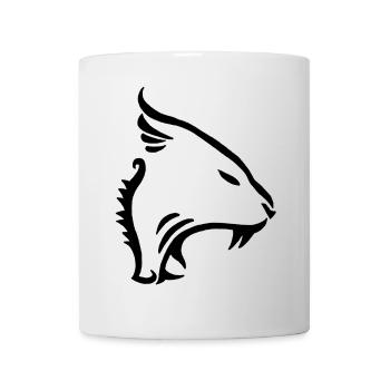 Panther Tiger Katze Tier (Schwarz) - Tasse - Weiß - Vorne
