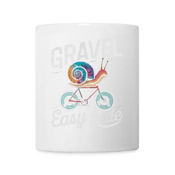Snail Biking Adventure Illustration - Mug - white - Front