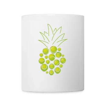 Funny Tennis Player Racket - Tasse - Weiß - Vorne