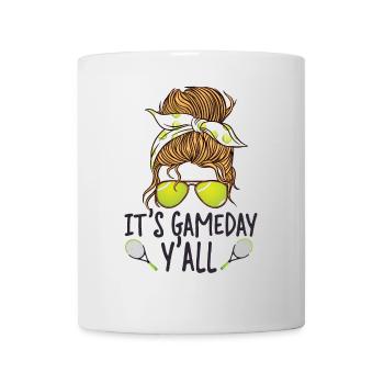Funny Tennis Player Racket - Mug - white - Front