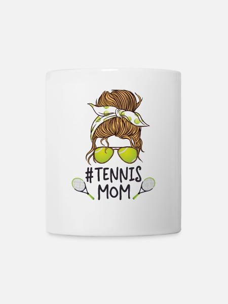 Funny Tennis Player Racket - Tasse - Weiß