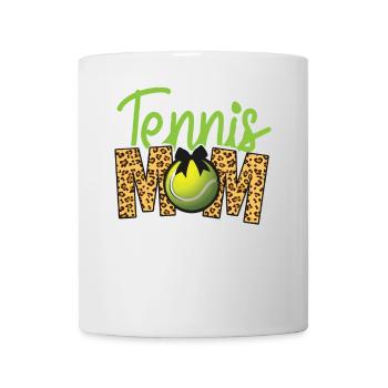 Funny Tennis Player Racket Mom - Mug - white - Front