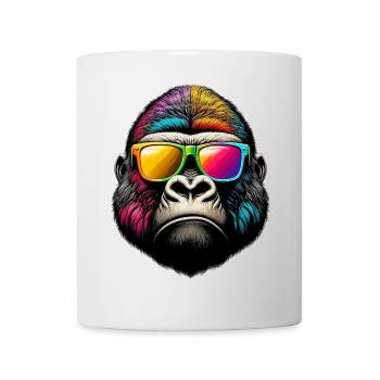 Gorillas with Sunglasses - Mug - white - Front