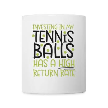 Funny Tennis Player Racket Pun - Mug - white - Front