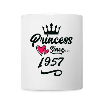 1957 Prinzessin Geburtstag - Tasse - Weiß - Vorne