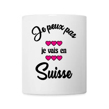 SCHWEIZ. LAND. GENF. HUMOR. FLAGGE. GENF - Tasse - Weiß - Vorne