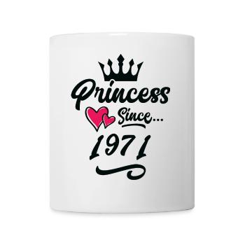 1971 Prinzessin Geburtstag - Tasse - Weiß - Vorne
