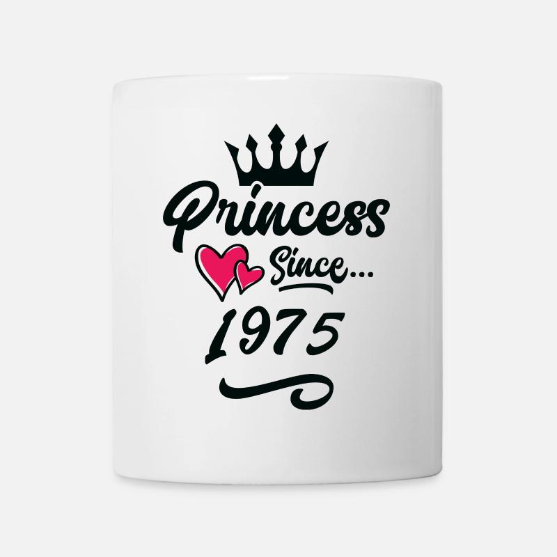1975 Prinzessin Geburtstag - Tasse - Weiß