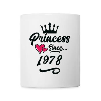 1978 Prinzessin Geburtstag - Tasse - Weiß - Vorne