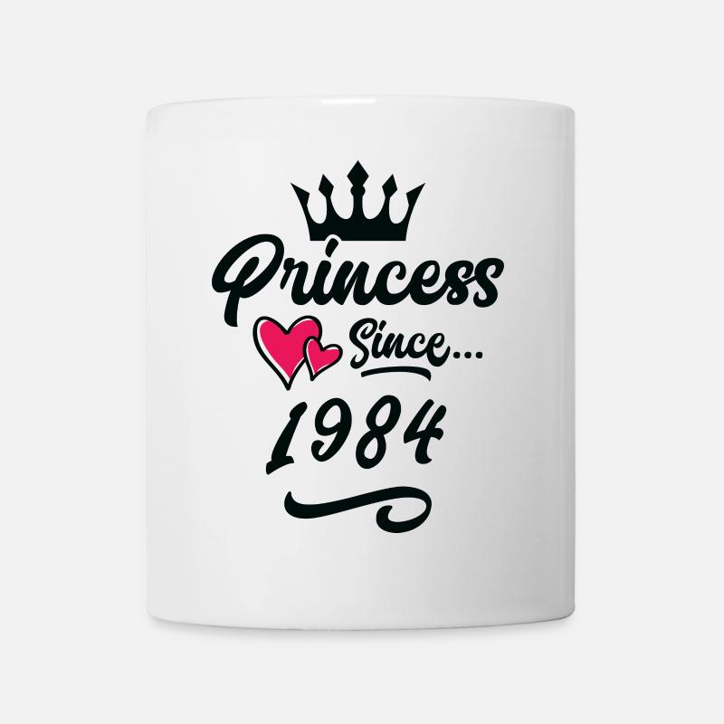 1984 Prinzessin Geburtstag - Tasse - Weiß