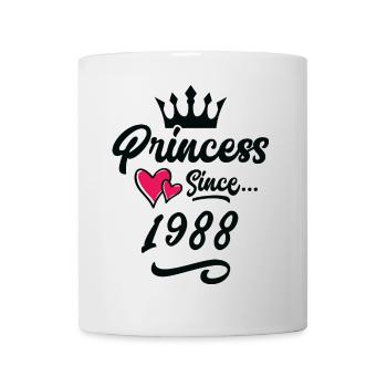 1988 Prinzessin Geburtstag - Tasse - Weiß - Vorne