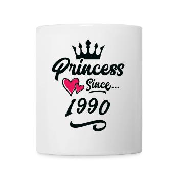1990 Prinzessin Geburtstag - Tasse - Weiß - Vorne