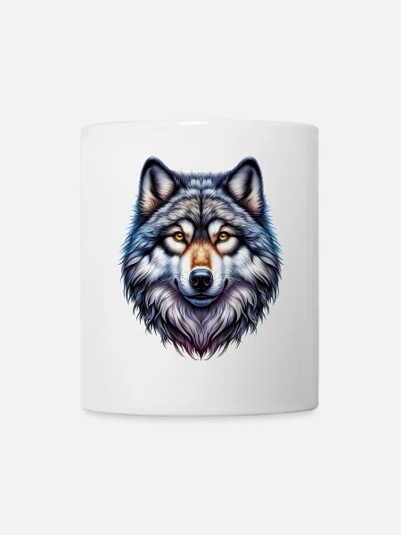Wolf - Tasse - Weiß