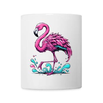 Flamant - Mug blanc - blanc - Devant