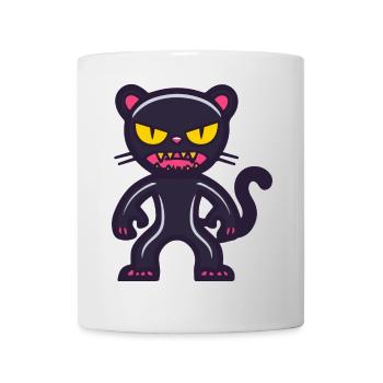 Panther Halloween Comic Lustig - Tasse - Weiß - Vorne