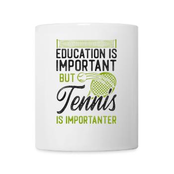 Funny Tennis Player Racket - Tasse - Weiß - Vorne