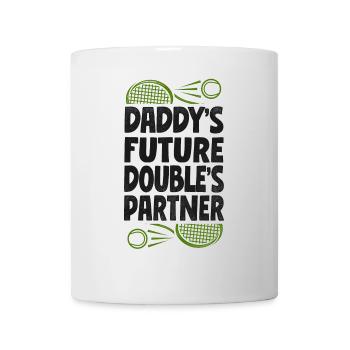 Funny Tennis Player Racket Daddy's - Tasse - Weiß - Vorne