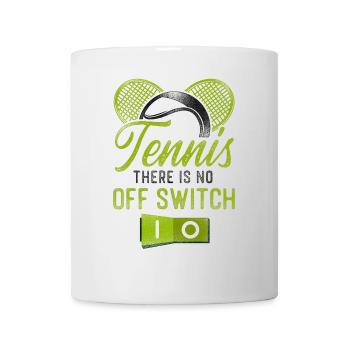 Drôle de joueur de tennis Raquette Tennis - Mug blanc - blanc - Devant