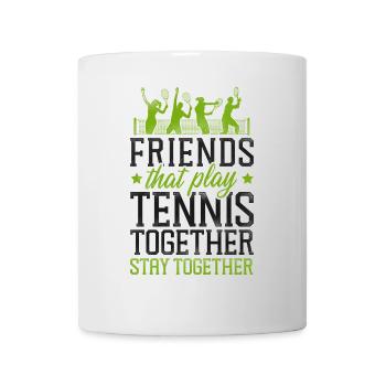 Funny Tennis Player Racket Friends - Mug - white - Front