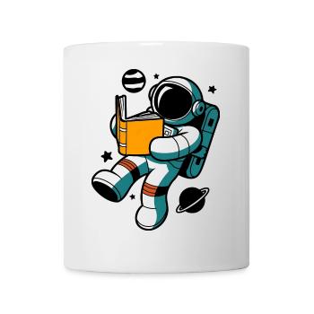 Reading astronaut: Learning in weightlessness - Mug - white - Front