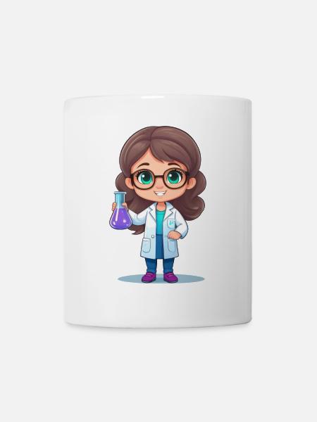 Chimiste, technicien de laboratoire ou scientifique - Mug blanc - blanc