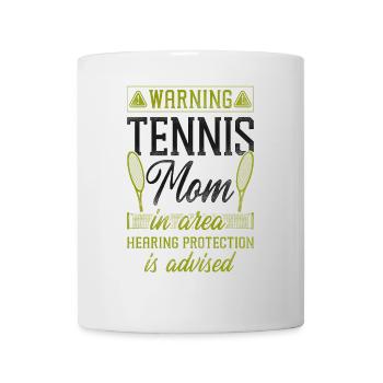 Funny Tennis Player Racket Mom - Mug - white - Front