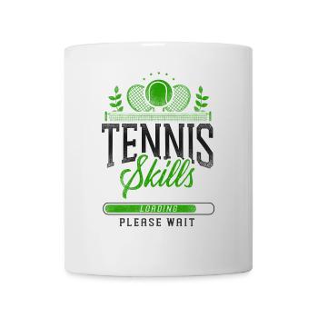 Drôle de joueur de tennis Raquette Tennis - Mug blanc - blanc - Devant