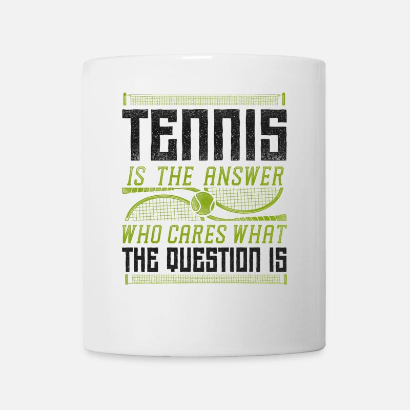 Funny Tennis Player Racket Tennis - Mug - white