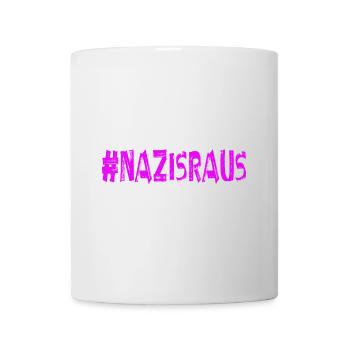 AfD stoppen gegen rechts Demokratie Vielfalt - Tasse - Weiß - Vorne