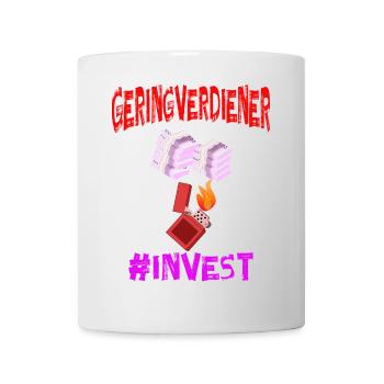 Geld Motivation Profit Gewinn Performance Rendite - Tasse - Weiß - Vorne