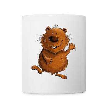 Drolliger Wombat Australien Wildtiere - Tasse - Weiß - Vorne