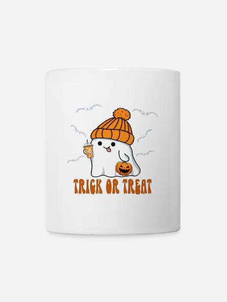 Geist Halloween Kind niedlich süß - Trick or Treat - Tasse - Weiß