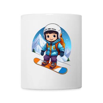 Snowboarder - Tasse - Weiß - Vorne