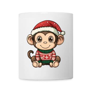 Monkey Christmas - Mug - white - Front