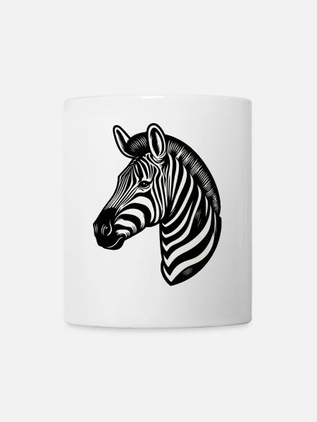 Zebra - Tasse - Weiß