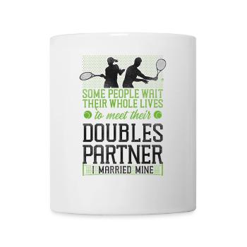 Funny Tennis Player Racket Husband - Mug - white - Front