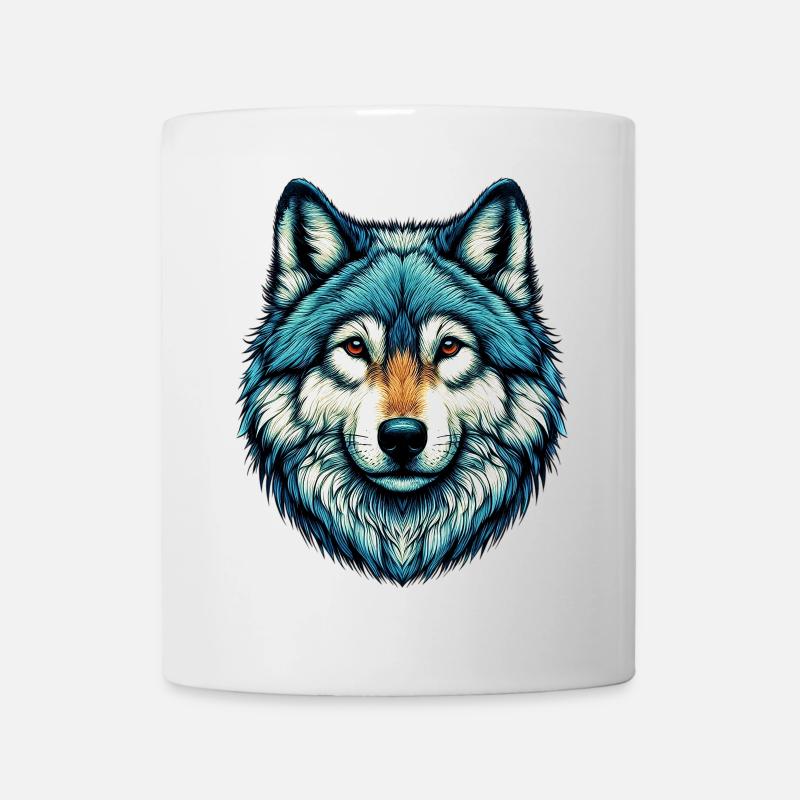 Wolf - Tasse - Weiß