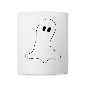 T-shirt d’Halloween Fantôme effrayant mignon - Mug blanc - blanc - Devant