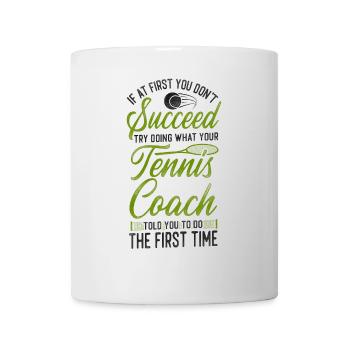 Funny Tennis Player Racket Coach - Tasse - Weiß - Vorne