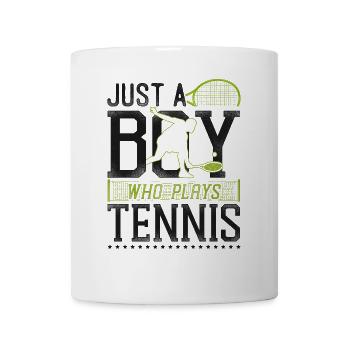 Funny Tennis Player Racket Boy - Tasse - Weiß - Vorne