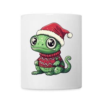 Noël caméléon - Mug blanc - blanc - Devant