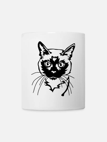 Siamkatze - Tasse - Weiß