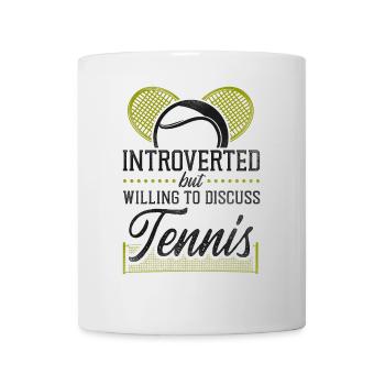 Funny Tennis Player Racket - Mug - white - Front