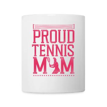 Funny Tennis Player Racket Mom - Mug - white - Front