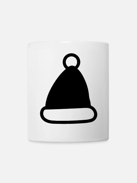 Weihnachtsmütze - Tasse - Weiß