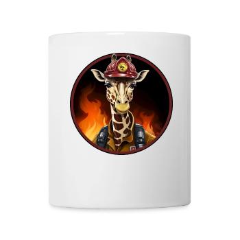 Firefighter Giraffe - Mug - white - Front